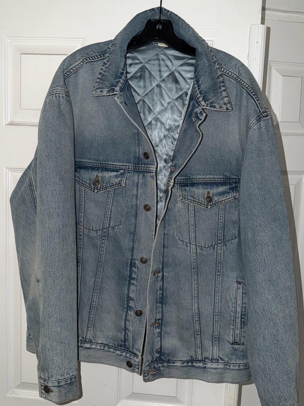 Gucci Light Blue Quilted-Lined Denim Jacket